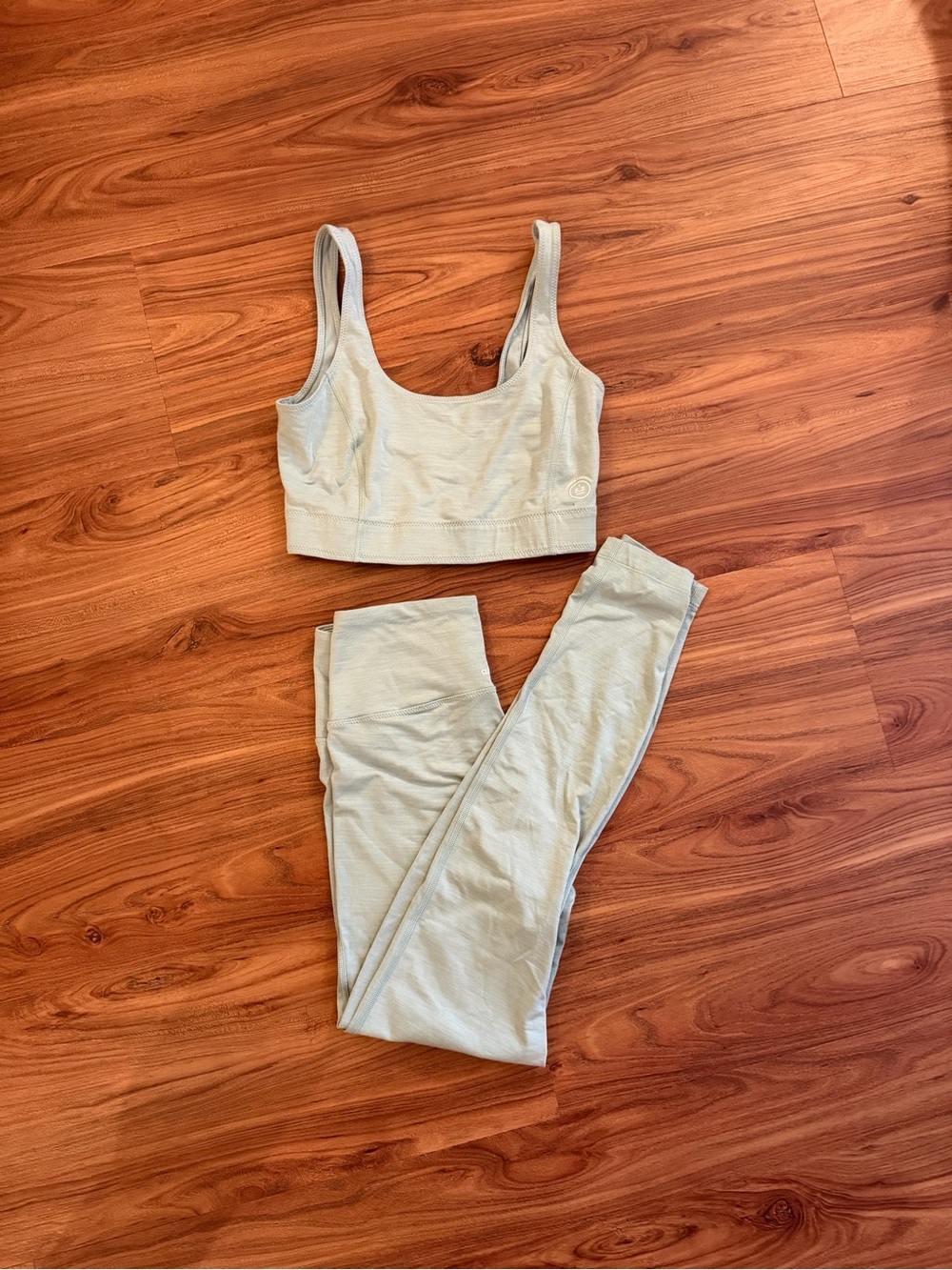 Allbirds Light Sage Active Set - Sports Bra and Leggings